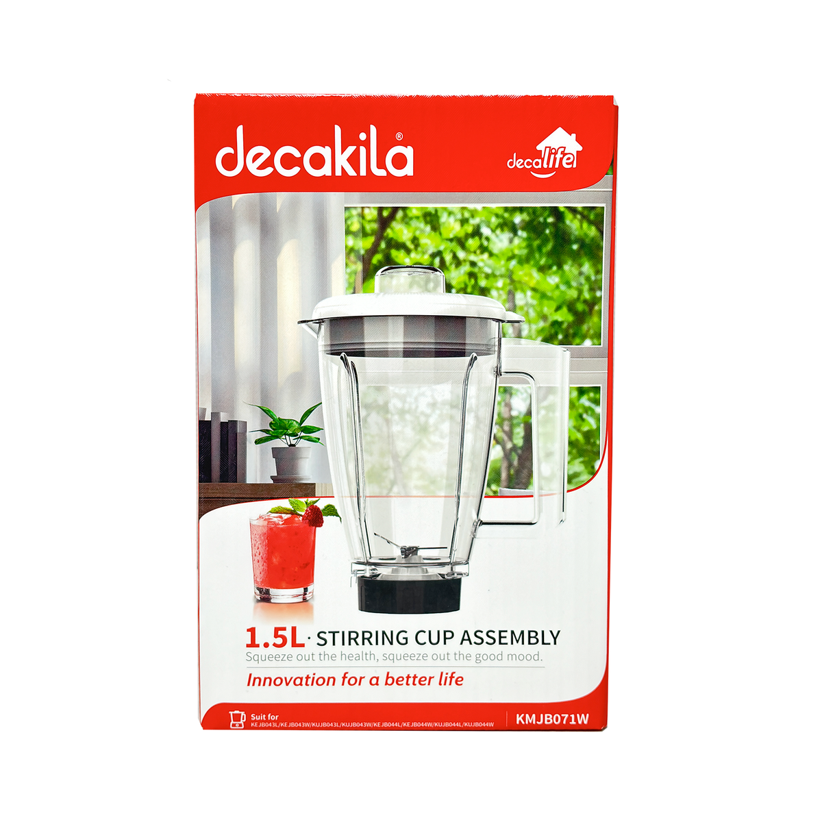 Vaso Completo de Licuadora Plástico Decakila KMJB071W (Caja de 6 piezas)
