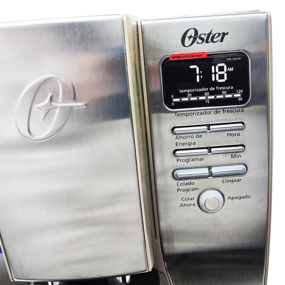 Cafetera Programable 10 Tazas Jarra de Acero Inoxidable Oster Bvstdc4411-013