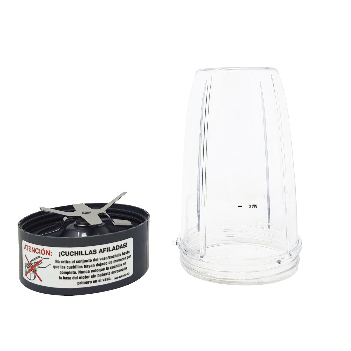 Licuadora Personal Procesador de Alimentos Nutribullet 5 Accesorios 600 W Plata 102580 (Caja de 2 Piezas)