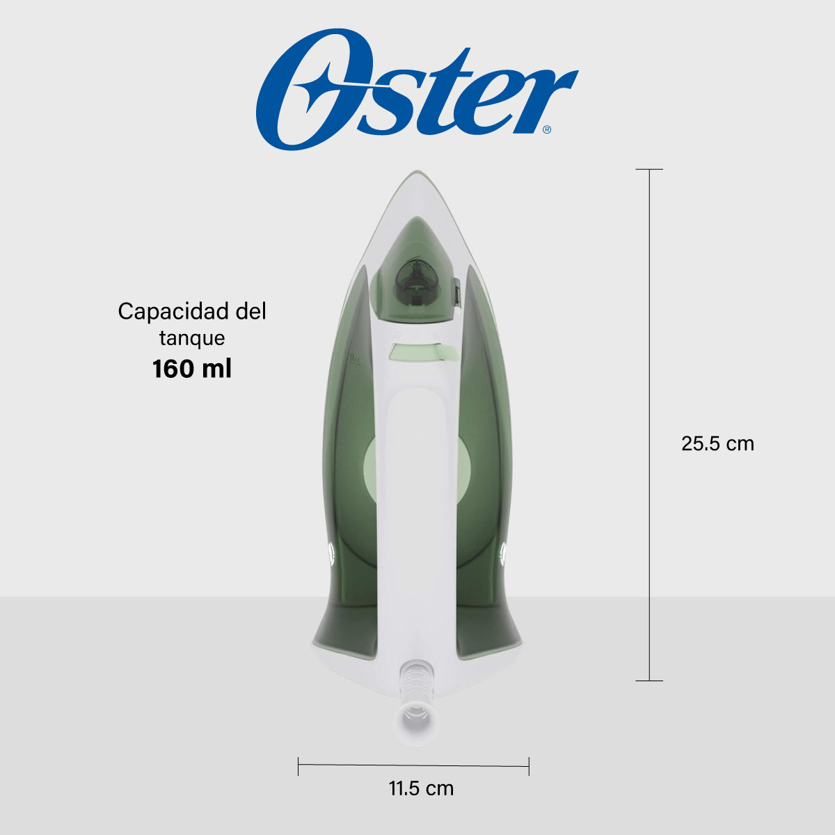 Plancha De Vapor Suela Antiadherente Verde Oster GCSTBS3803-013 (2122070)