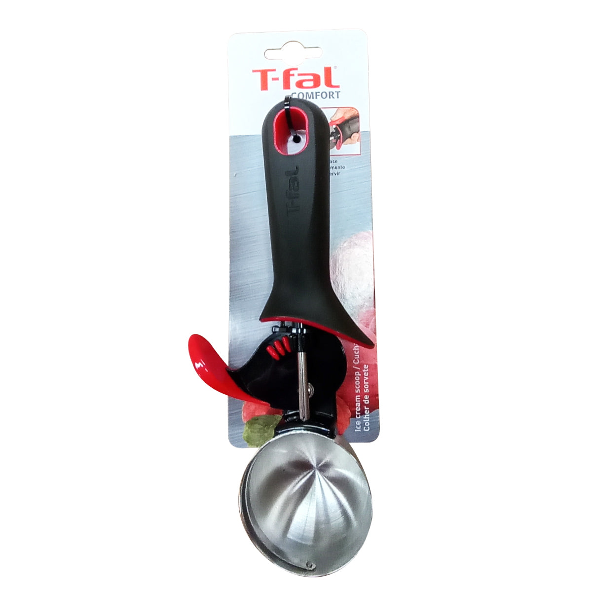 Cuchara para Helado Acero Inoxidable Comfort T-FAL K1140984 (Caja con 6 Piezas)