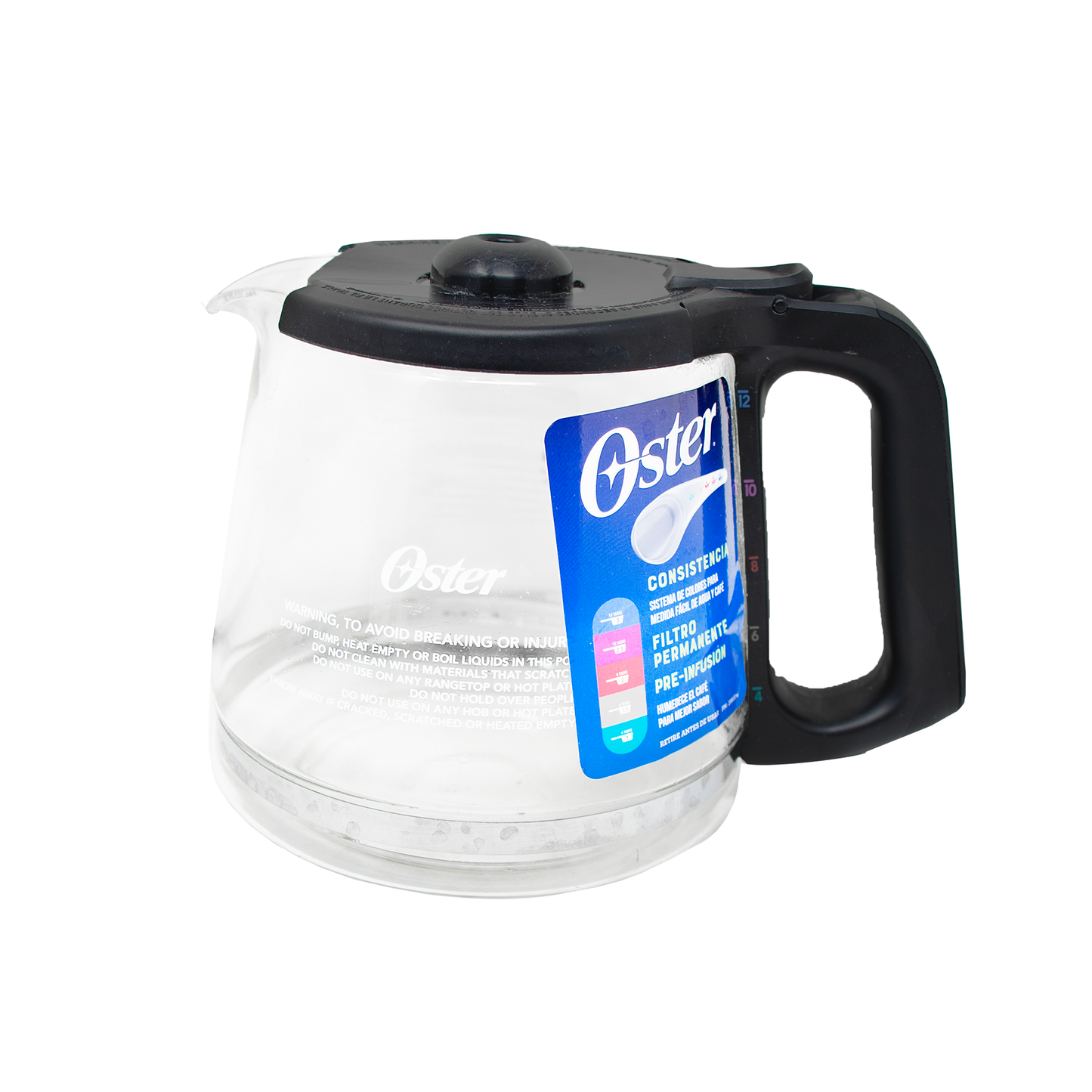 Cafetera Programable 12 Tazas con Sistema de Medida en Color Oster BVSTRF100-013 (2083222) (Paquete de 2 Piezas)