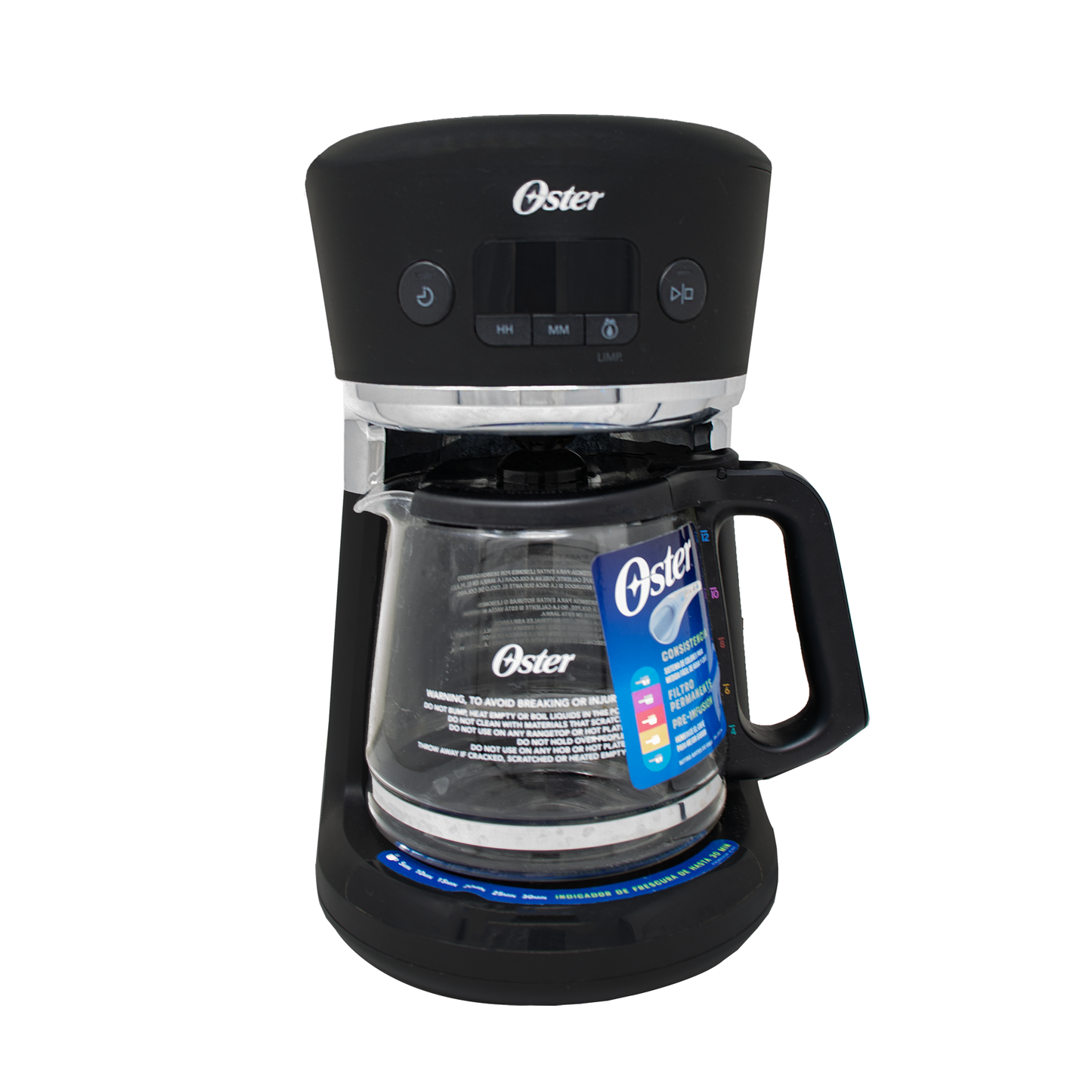 Cafetera Programable 12 Tazas con Sistema de Medida en Color Oster BVSTRF100-013 (2083222) (Paquete de 2 Piezas)