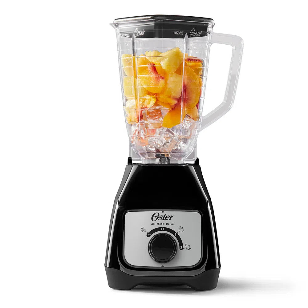 Licuadora Oster® con vaso de plástico y control de perilla BLSTKAPBRD Paquete 4 piezas