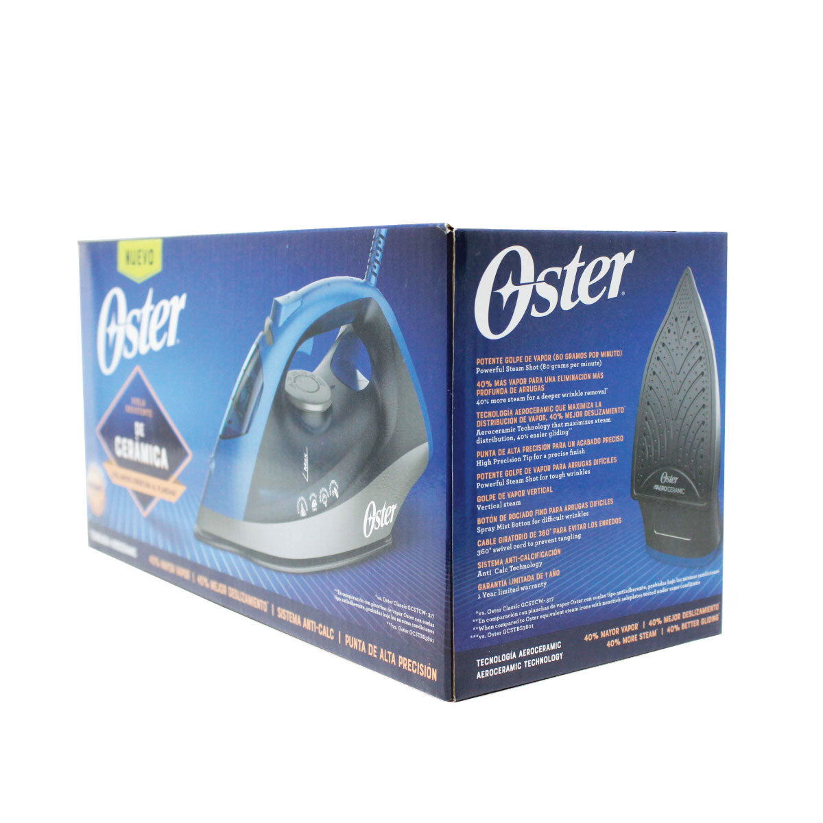 Plancha de Vapor Suela Cerámica Azul Oster GCSTBS6052-013 (2115025)
