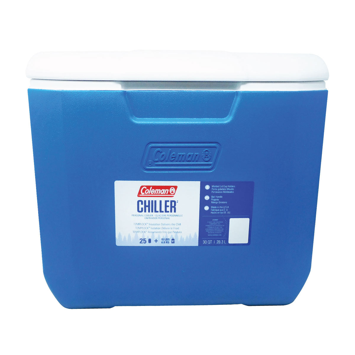 Hielera 30 Qt (28.3 L) Chiller Azul Coleman 2160830