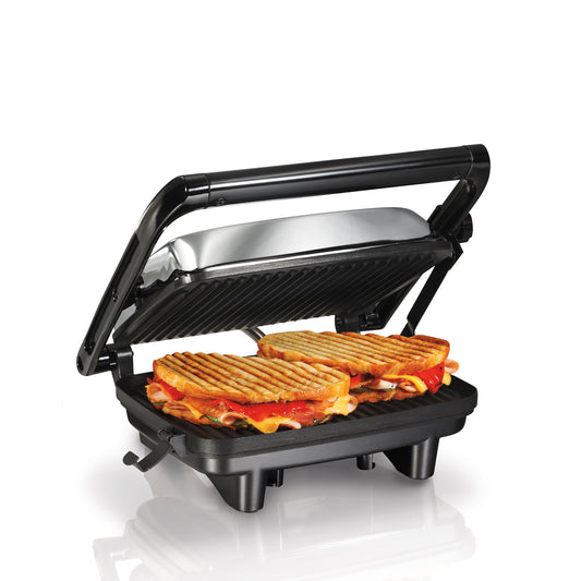Paninera Parrilla para Panini Press Gourmet Plata Hamilton Beach 25460Z