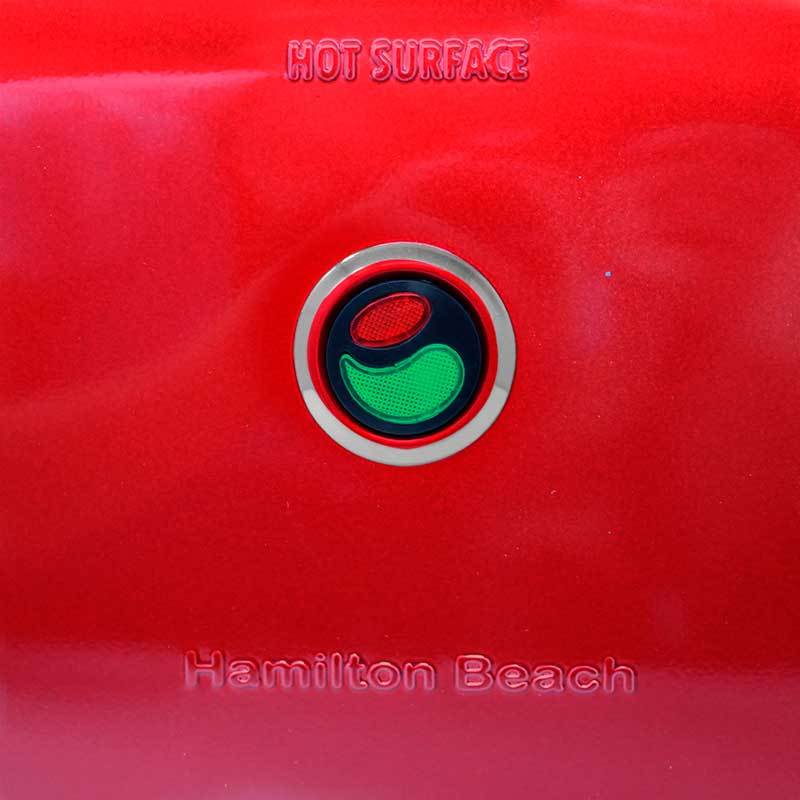 Paninera Parrilla para Panini Press Gourmet Roja Hamilton Beach 25462Z (Caja de 2 Piezas)