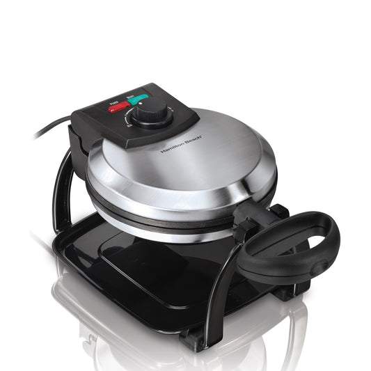 Waflera Rotatoria con Antiadherente de Acero Inoxidable Hamilton Beach 26010R