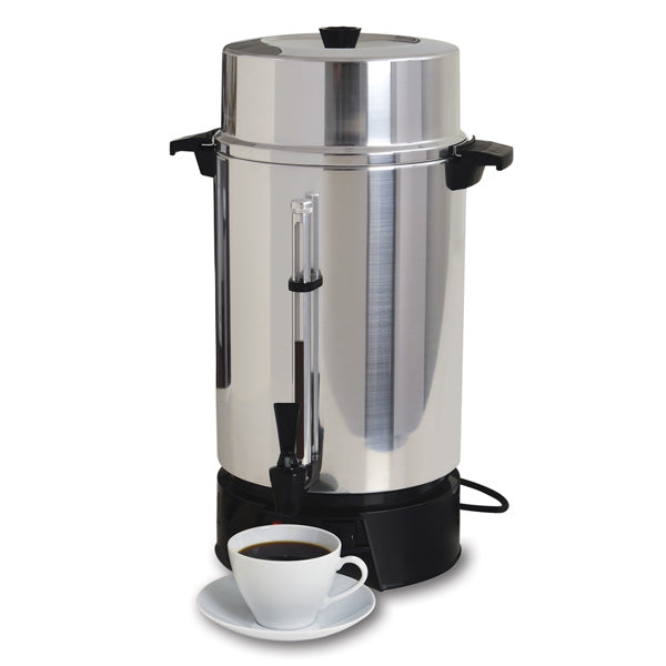 Cafetera Percoladora 100 Tazas Aluminio Comercial West Bend 33600 Paquete 2 pzas