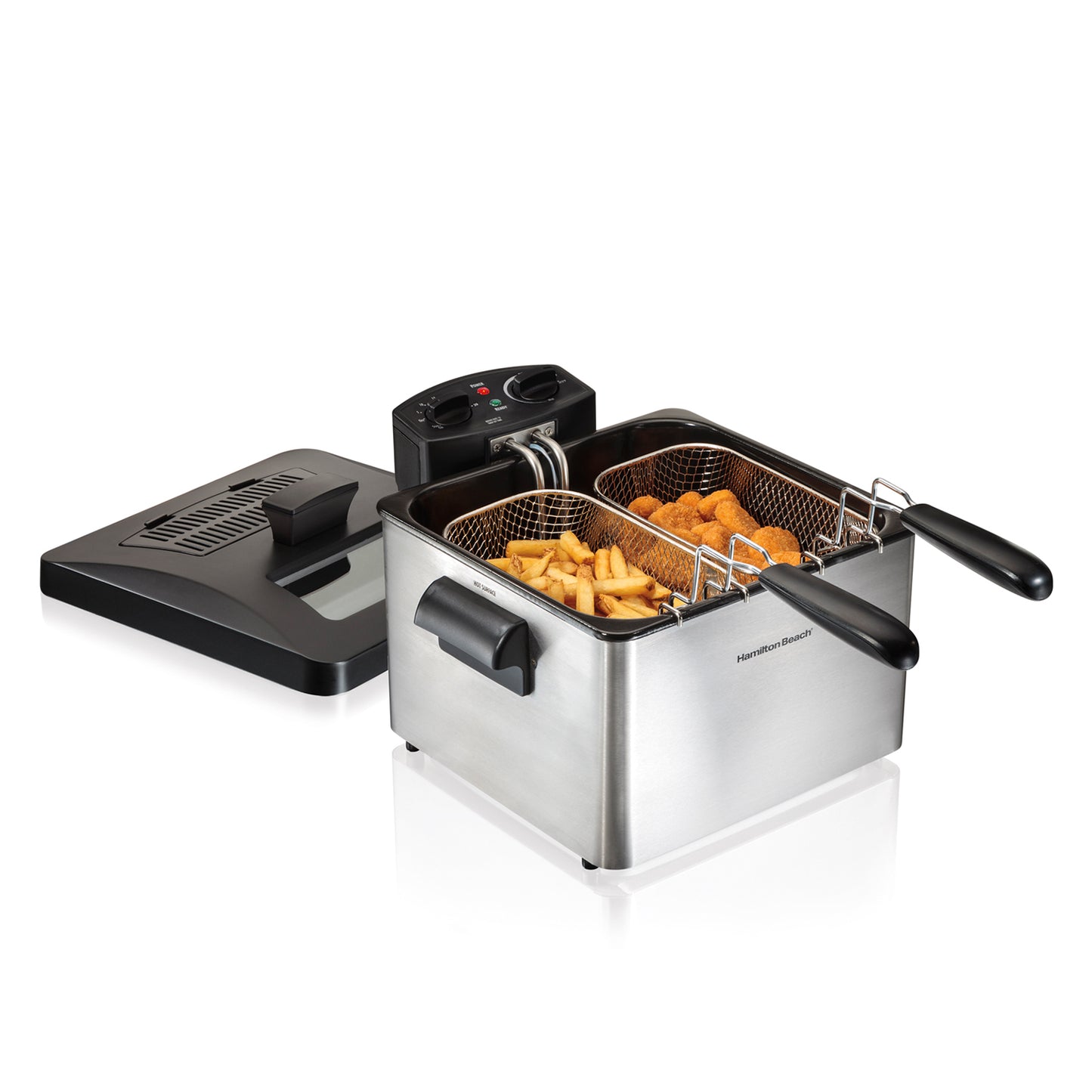 Freidora 12 Tazas (2.8 L) con 3 Cestas Hamilton Beach 35034