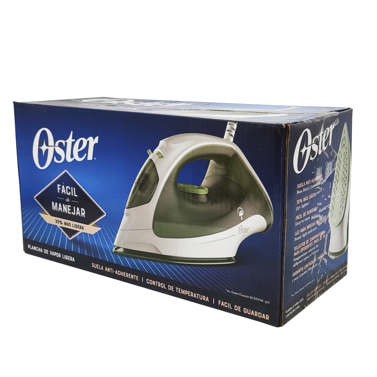 Plancha De Vapor Suela Antiadherente Verde Oster GCSTBS3803-013 (2122070)