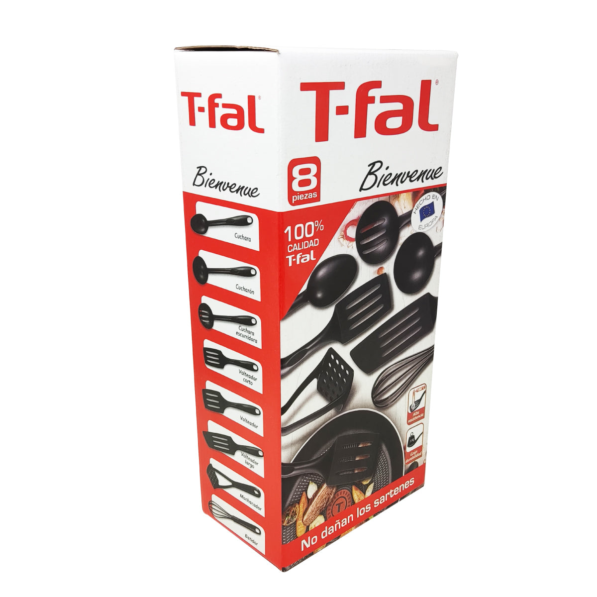 Juego de 8 Utensilios de Nylon para Cocina con Caja Bienvenue T-Fal 27439000M3