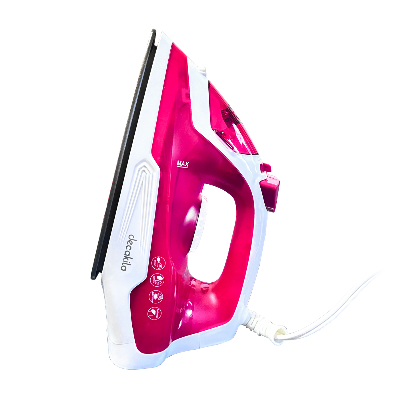 Plancha de Vapor Suela Antiadherente 1100 W Rosa Decakila KUEN002R (Caja con 12 Piezas)