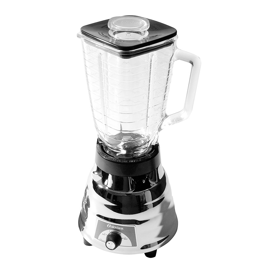 Licuadora Metálica 2 Velocidades Vaso Vidrio Oster 450-20 Caja de 4 Piezas