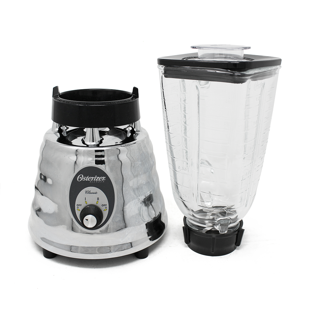 Licuadora 2 Velocidades Vaso Vidrio Clasica Cromada Oster 465-13
