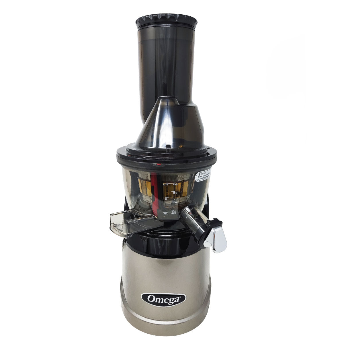 Extractor de Jugo Vertical Prensa Fría Boca Ancha Plata Omega MMV700S