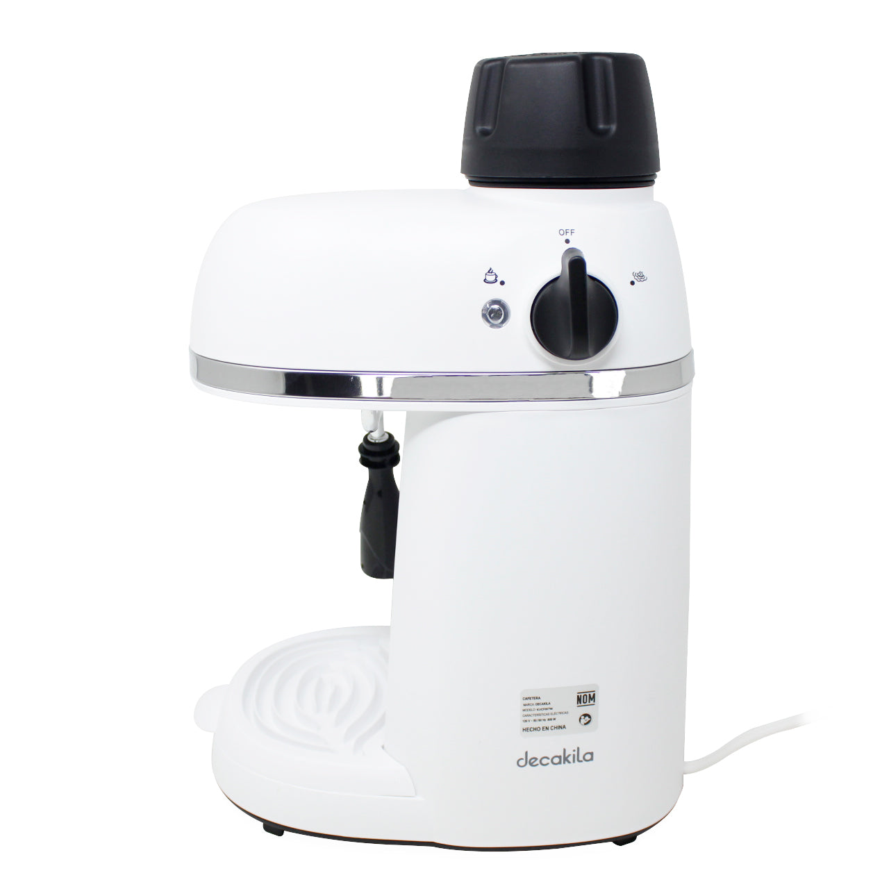 Cafetera de Expresso 4 Tazas 3.5 Bares Blanca Decakila KUCF007W
