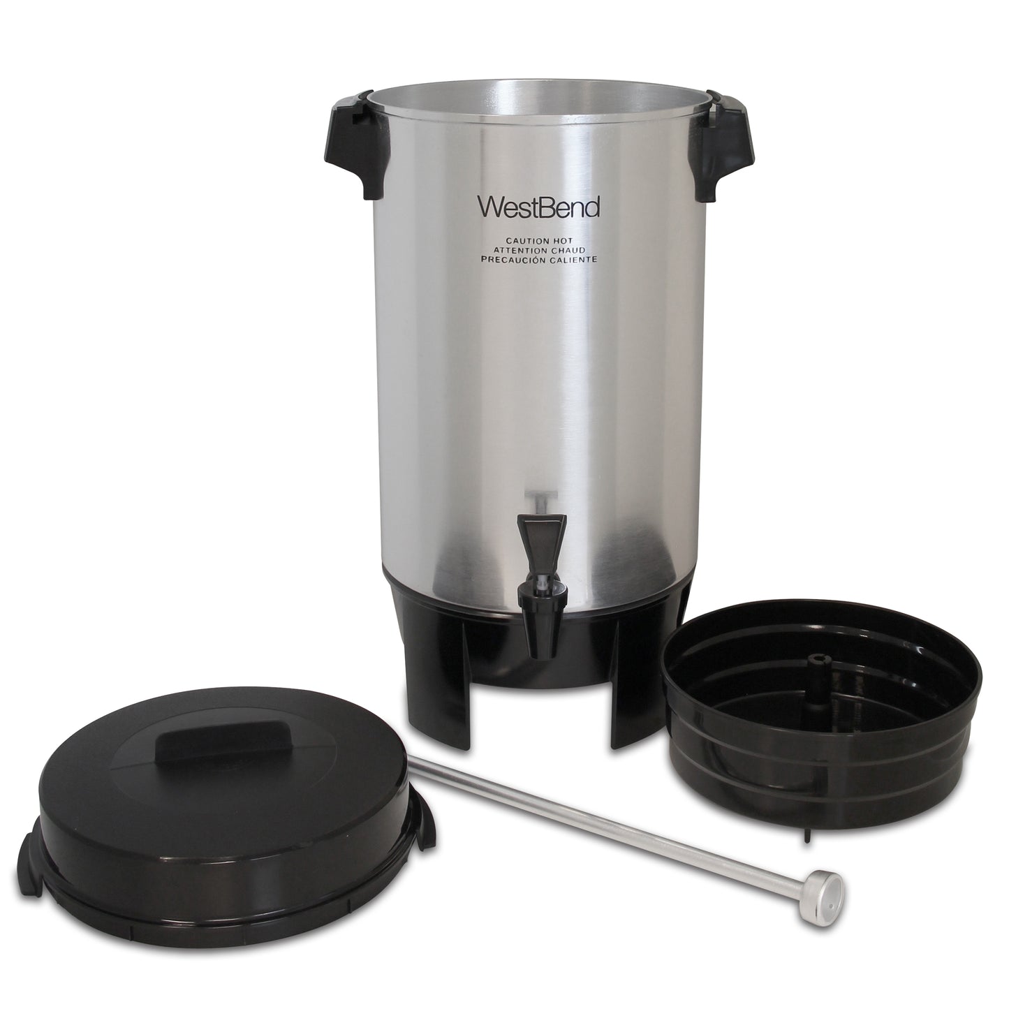 Cafetera Percoladora 42 Tazas de Aluminio West Bend CU0042PA23