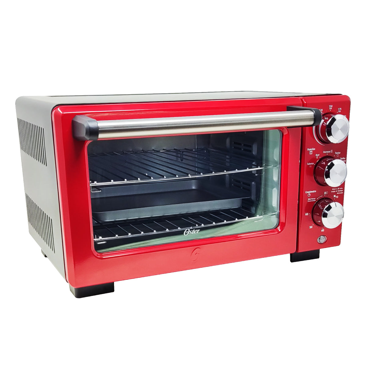 Horno Tostador 18 Litros con Tecnología de Convección Oster® Rojo TSSTTV7118R-1MX