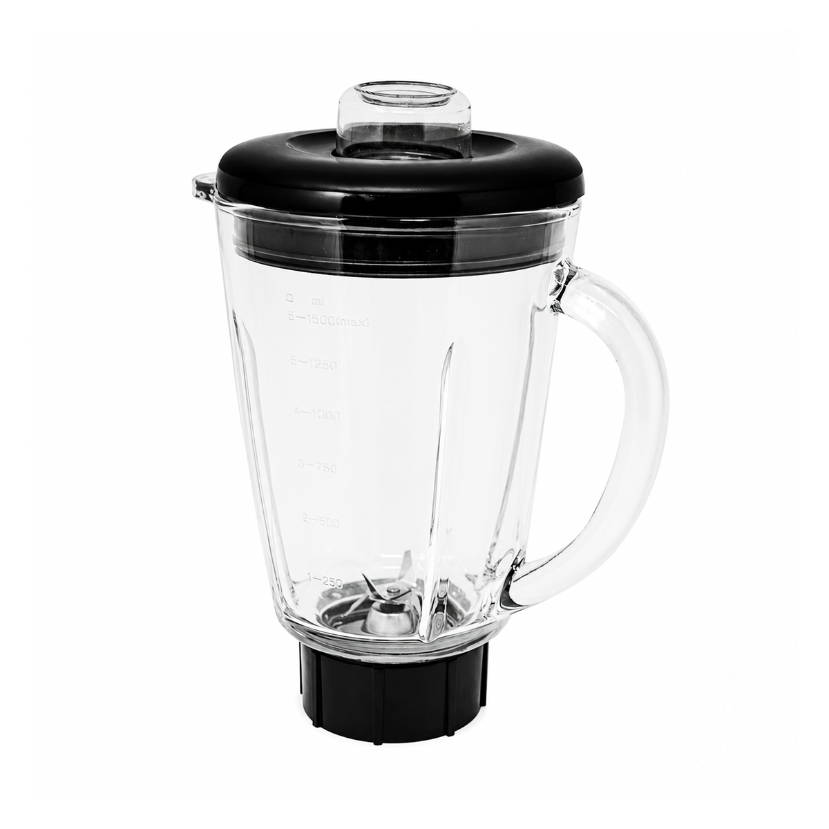 Licuadora 2 Velocidades + Pulso Vaso de Vidrio Negra Decakila KUJB045B (Caja de 4 piezas)