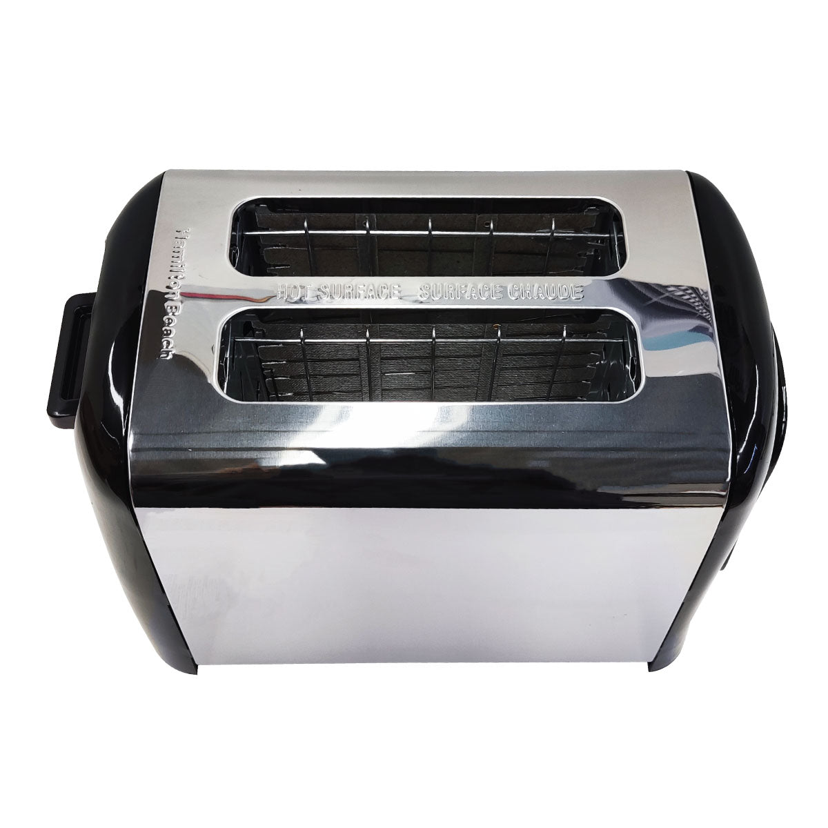 Tostador de Pan 2 Rebanadas Negro y Acero Inoxidable 22614R (Caja de 2 Piezas)