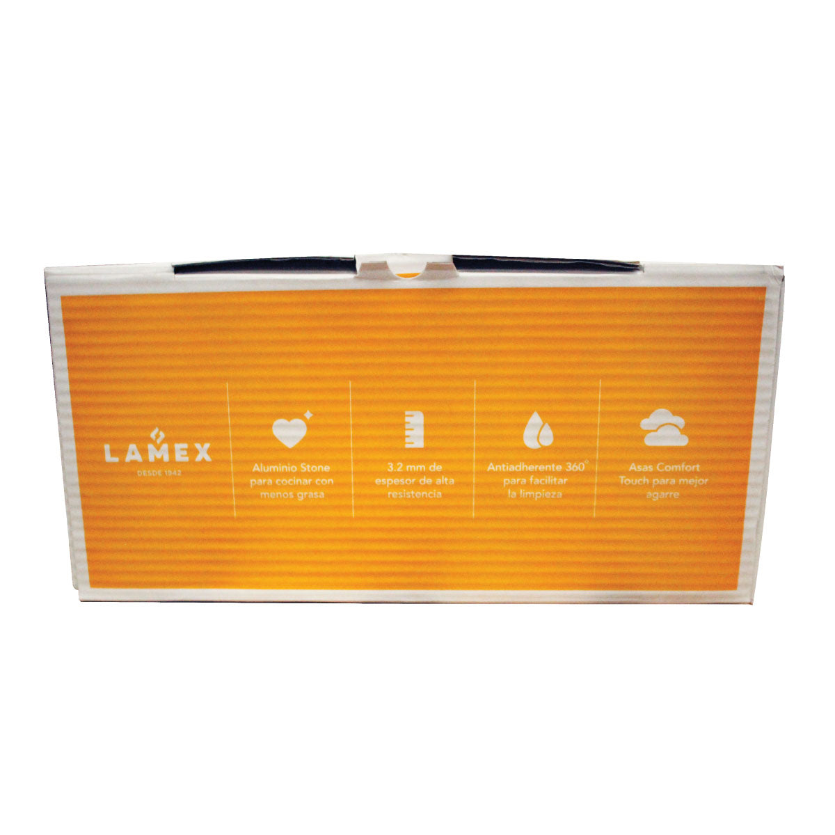 Olla 34 cm Stone Tapa de Vidrio Lamex 6729-0