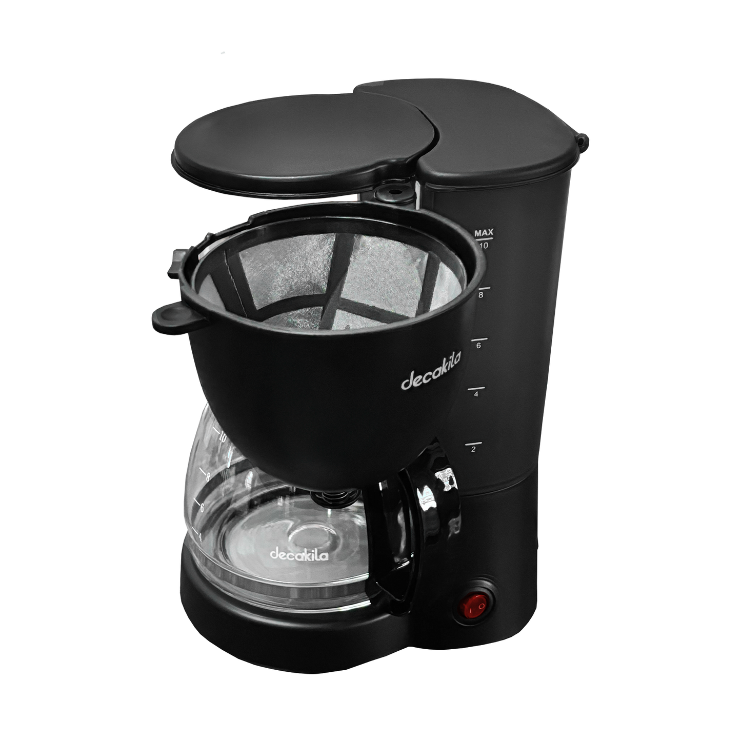 Cafetera de Goteo 10 Tazas (1.25 L) Negra Decakila KUCF001B