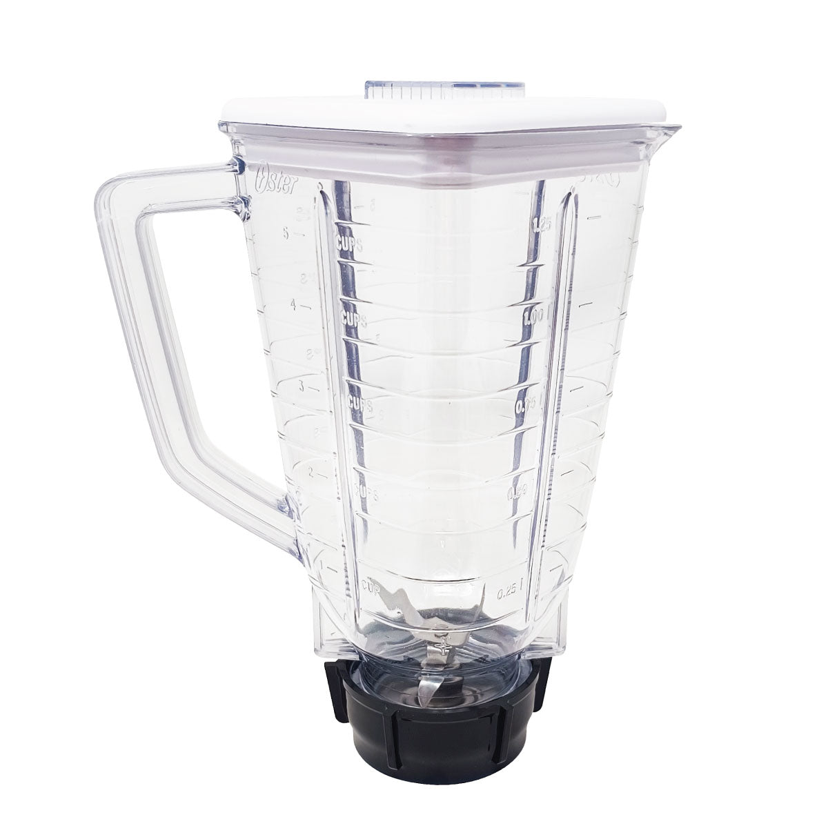 Licuadora 10 Velocidades Vaso Plastico Blanca Oster BLST4108 (2178225) Caja de 4 piezas