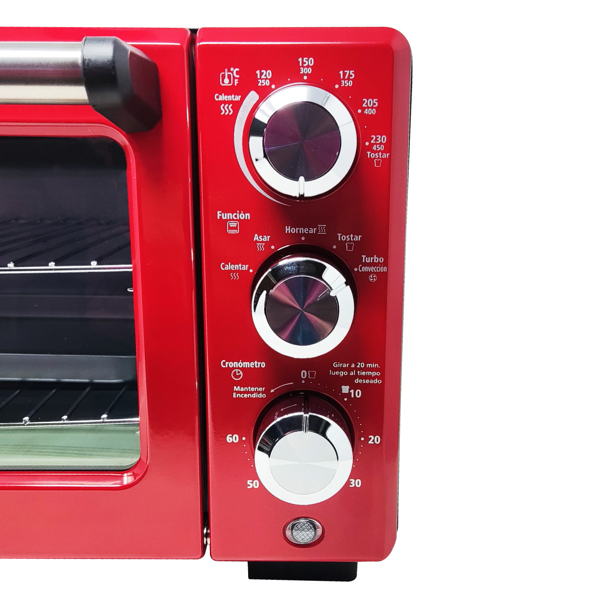 Horno Tostador 18 Litros con Tecnología de Convección Oster® Rojo TSSTTV7118R-1MX