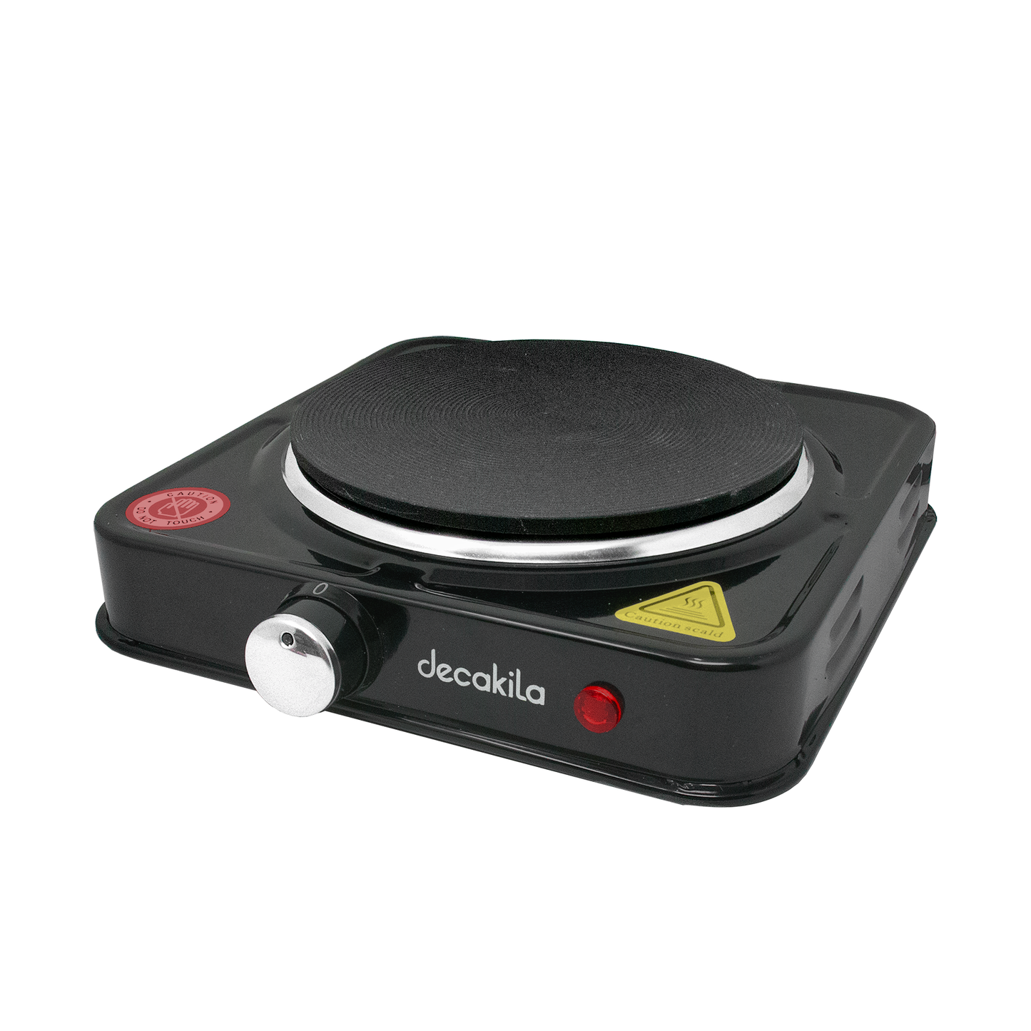 Parrilla eléctrica de Plato con Regulador de Temperatura Negro Decakila KUCC004B (Caja con 12 Piezas)