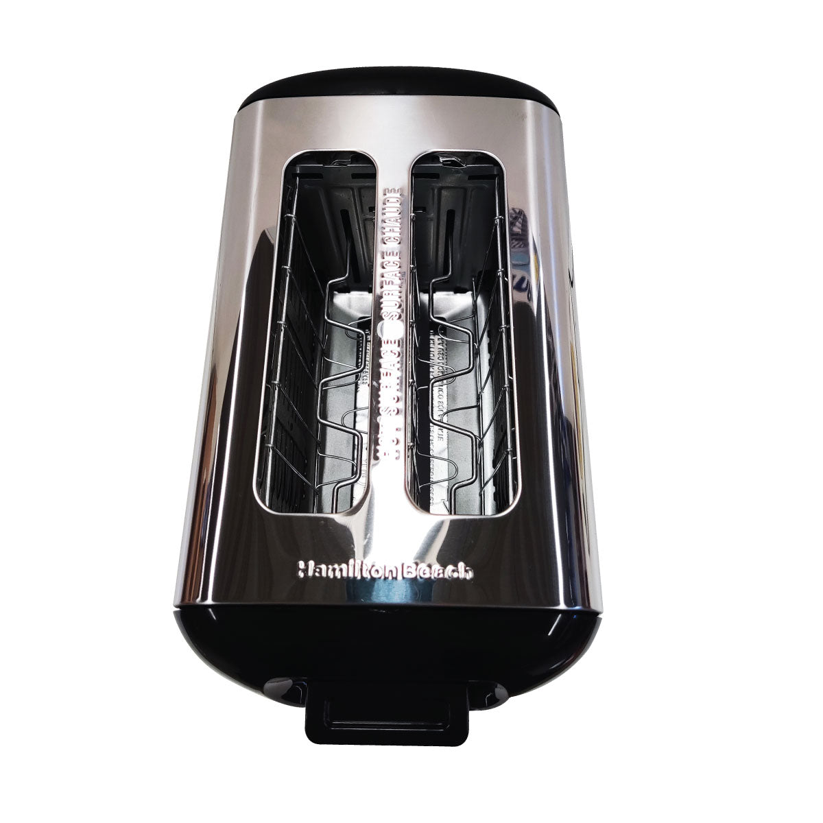 Tostador de Pan 2 Rebanadas Negro y Acero Inoxidable 22614R (Caja de 2 Piezas)