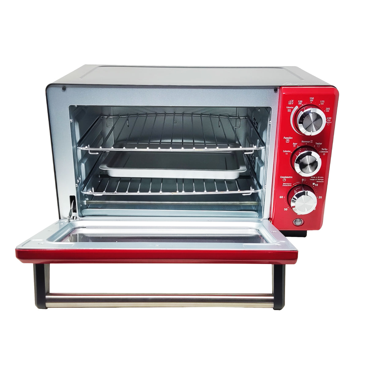 Horno Tostador 18 Litros con Tecnología de Convección Oster® Rojo TSSTTV7118R-1MX