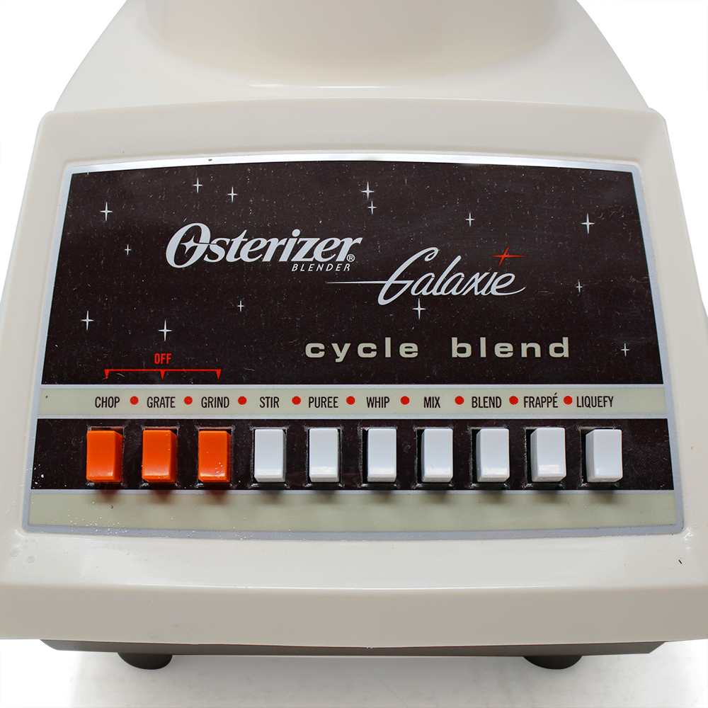 Licuadora 10 Velocidades Vaso de Vidrio Galaxy Osterizer Almendra 869-16G Caja de 4 Piezas