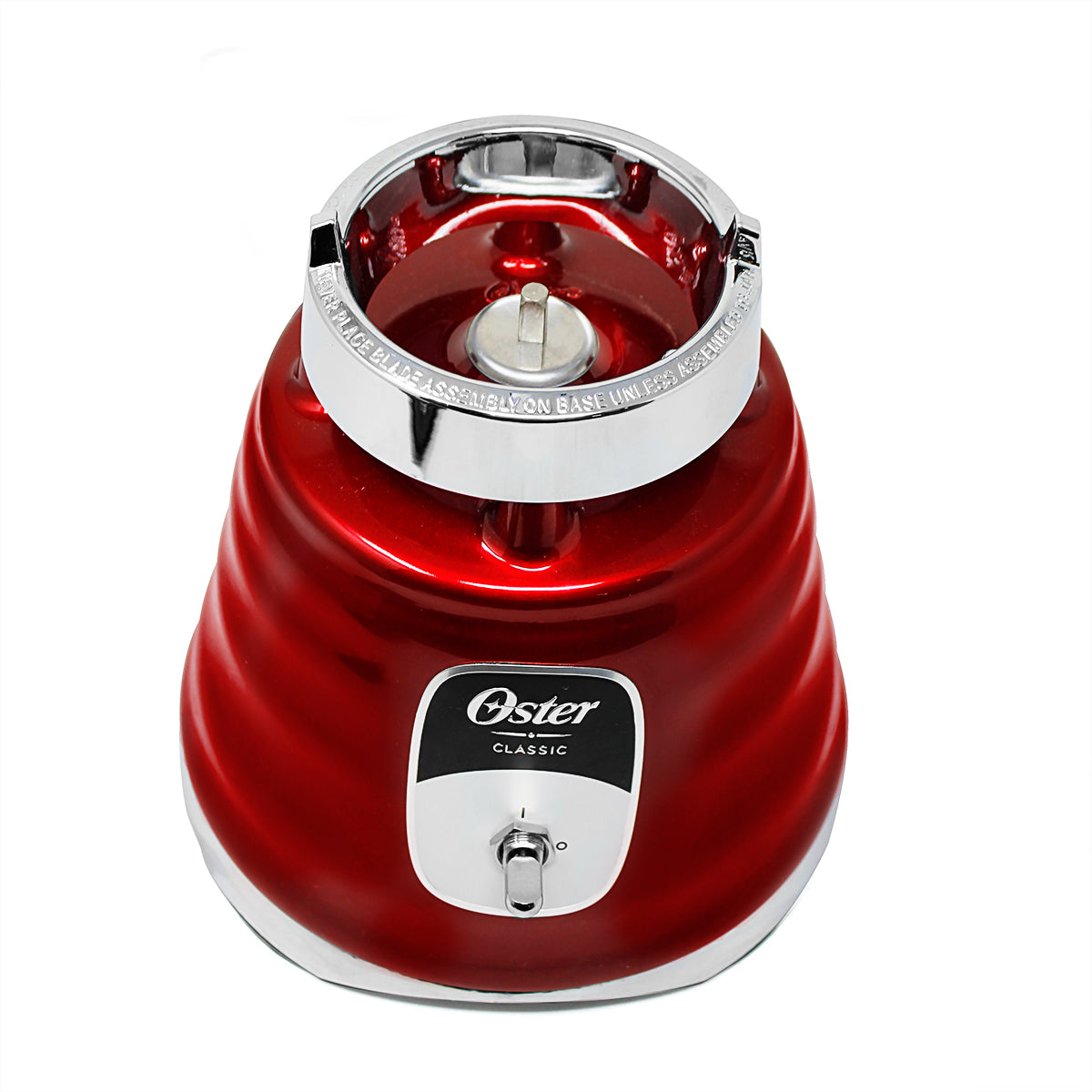 Licuadora 1 Velocidad + Pulso Vaso de Vidrio Roja Oster BLST4126-013 (2114101) (Paquete de 4 Piezas)