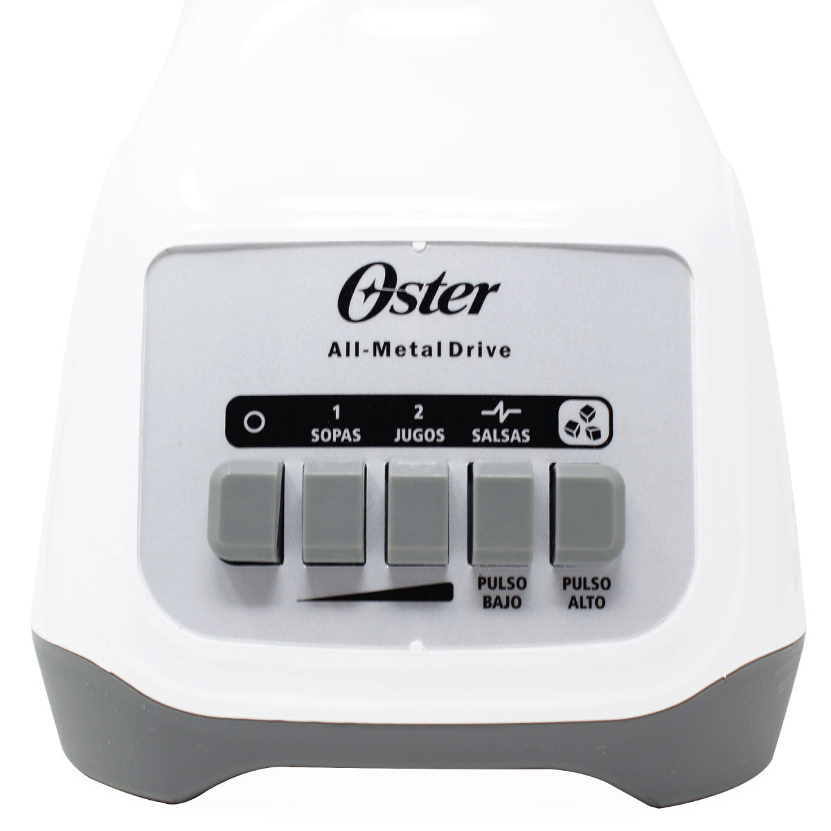 Licuadora 2 Velocidades + 2 Pulso Vaso de Vidrio Blanca Oster BLSTAG-WPB-013 (2110246)(Caja de 4 Piezas)