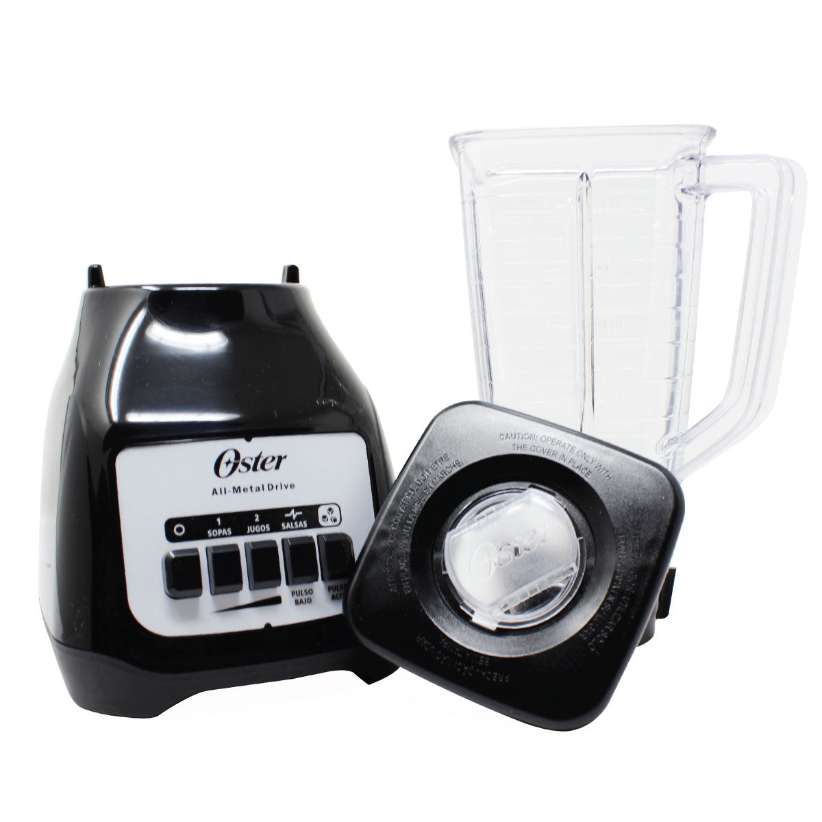Licuadora 2 Velocidades + 2 Pulso Vaso de Plastico Negro Oster BLSTKAP-BPB-013 (2110247) (Caja de 4 Piezas)