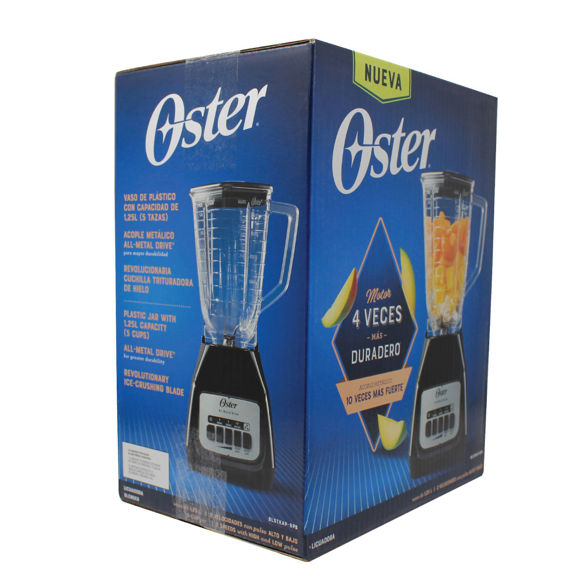 Licuadora 2 Velocidades + 2 Pulso Vaso de Plastico Negro Oster BLSTKAP-BPB-013 (2110247) (Caja de 4 Piezas)
