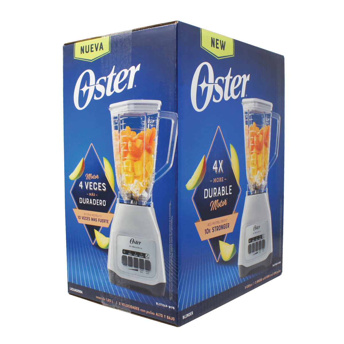 Licuadora 2 Velocidades + 2 Pulso Vaso de Plastico Blanca Oster BLSTKAP-WPB-013 (2110672)