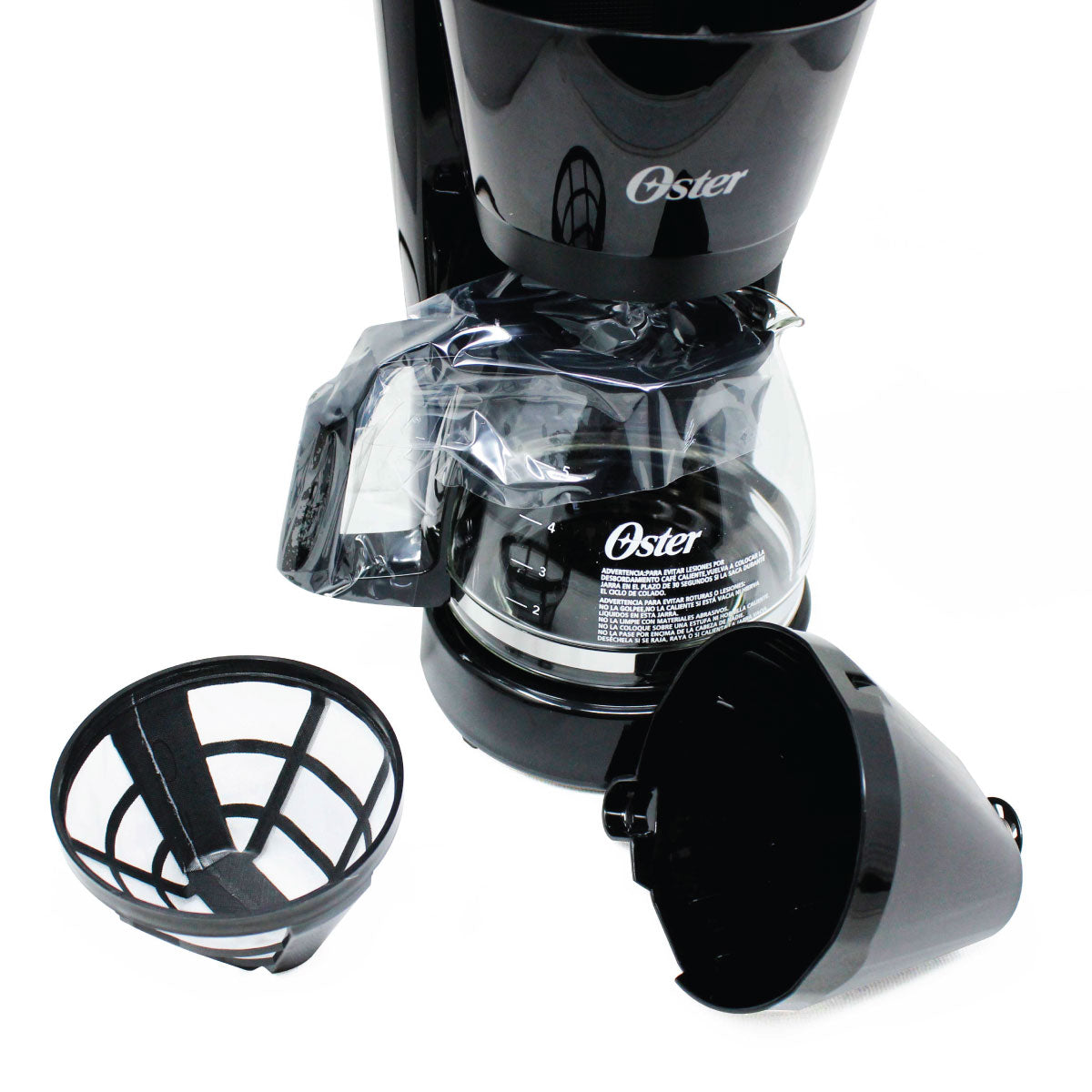 Cafetera 5 Tazas Filtro Permanente Oster BVSTDC05 (2128178) (Paquete de 2 Piezas)