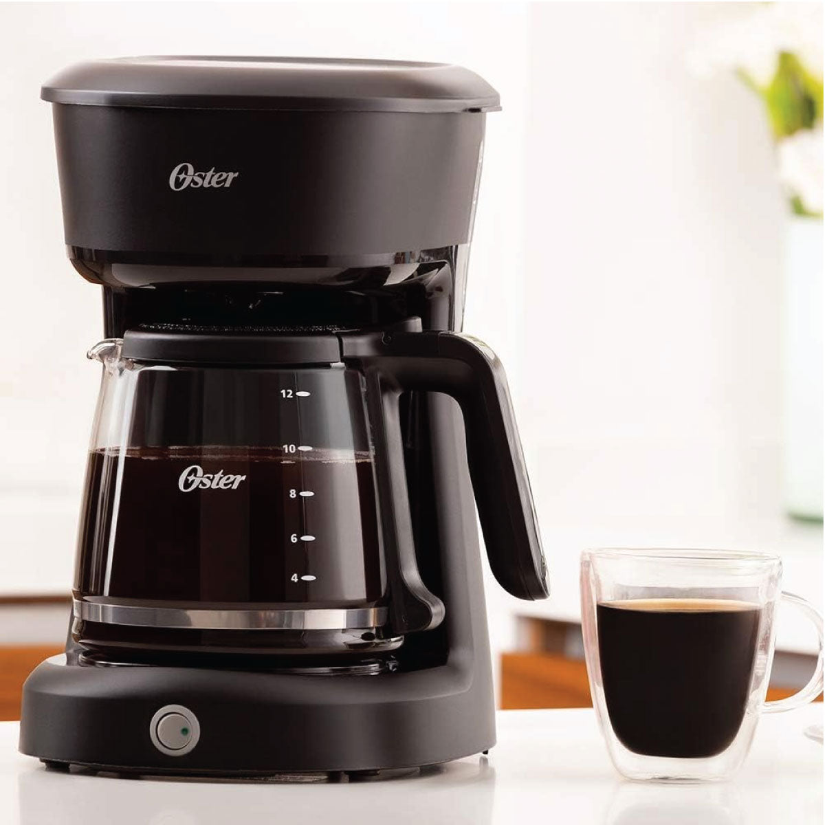 Cafetera 12 Tazas Filtro Permanente Negra Oster BVSTDCS12B-013 (2118216)