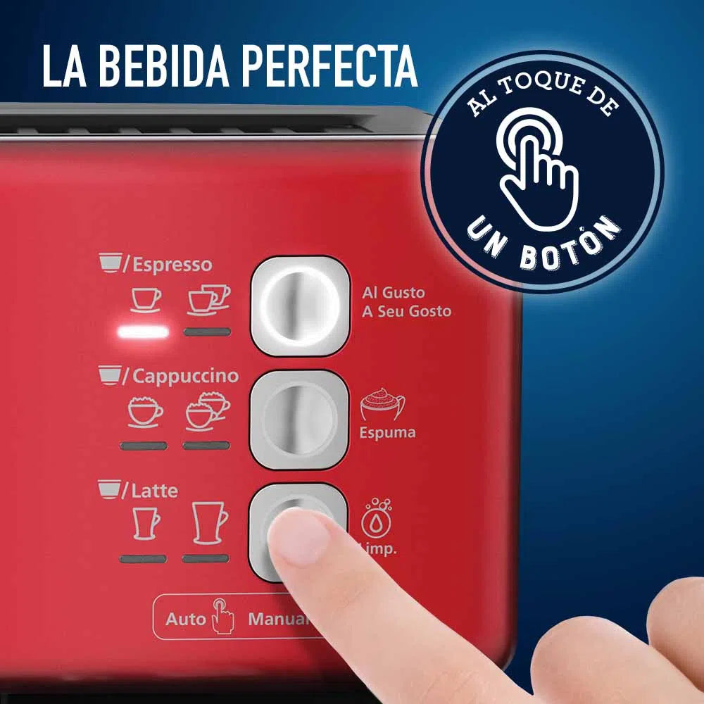 Cafetera Automatica De Expresso Prima Latte Roja Oster BVSTEM6603R-013