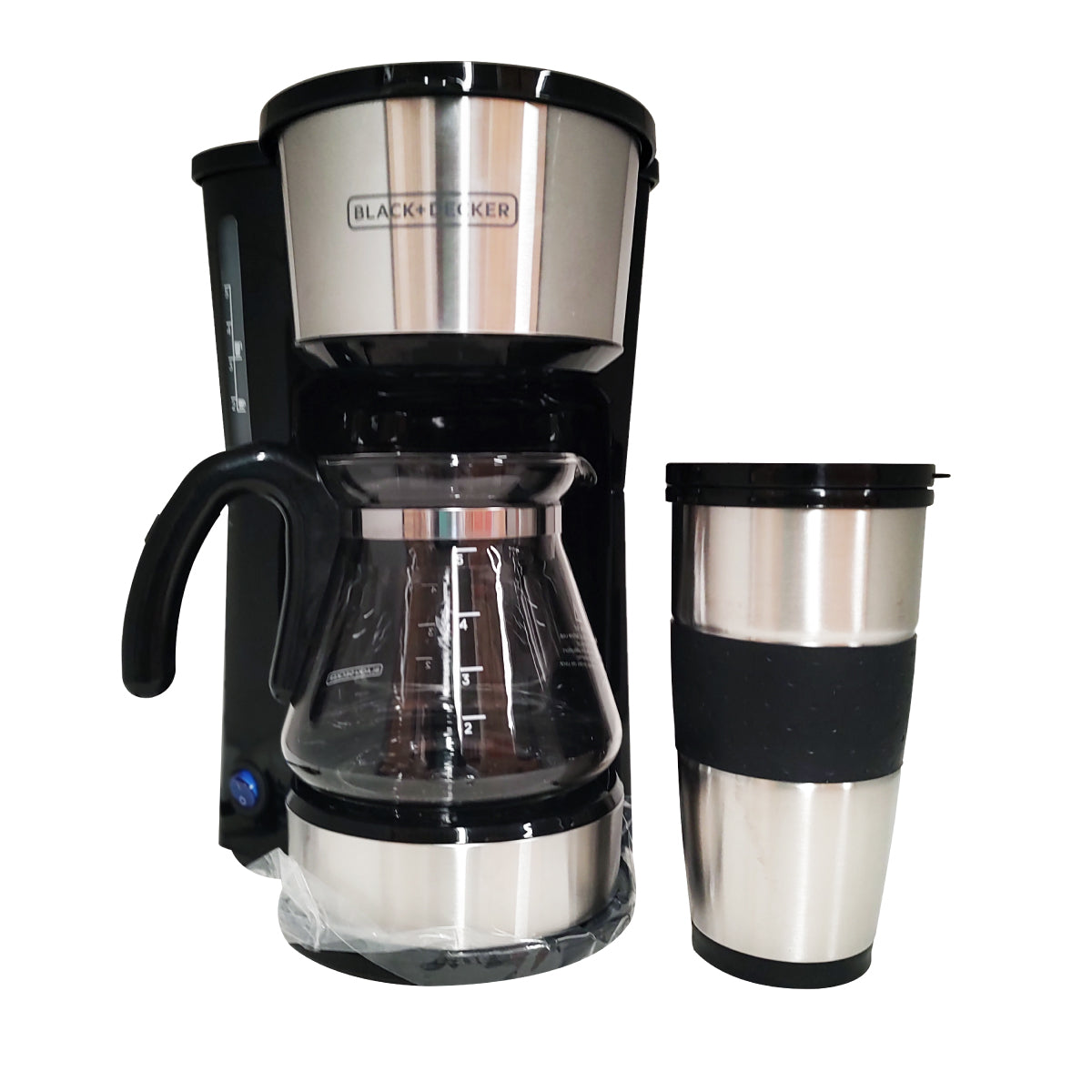 Cafetera 5 Tazas 4 en 1 con Vaso Black and Decker CM0755S-MX
