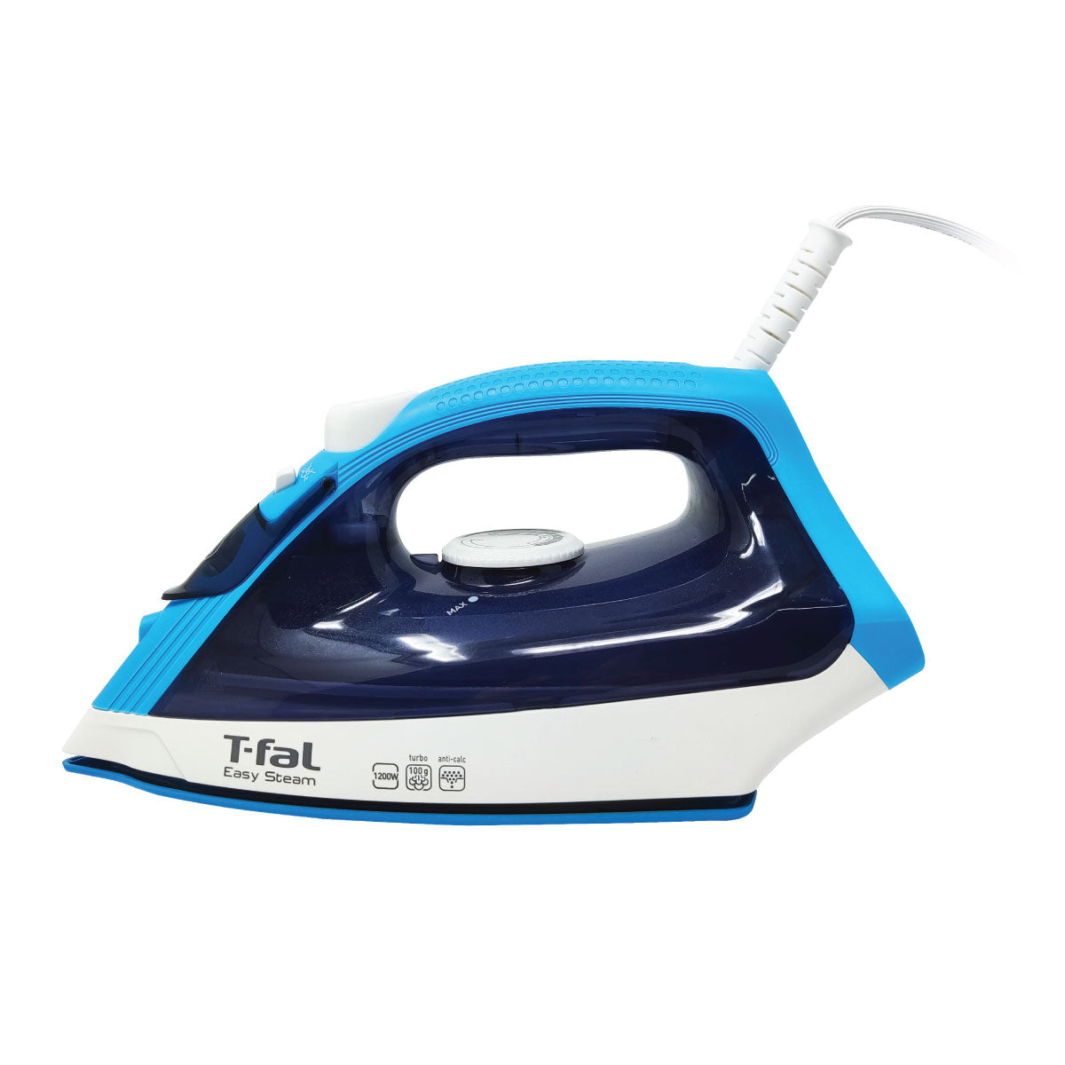 Plancha De Vapor Suela de Cerámica Easy Steam Azul T-Fal FV1940X0 (Caja de 6 Piezas)