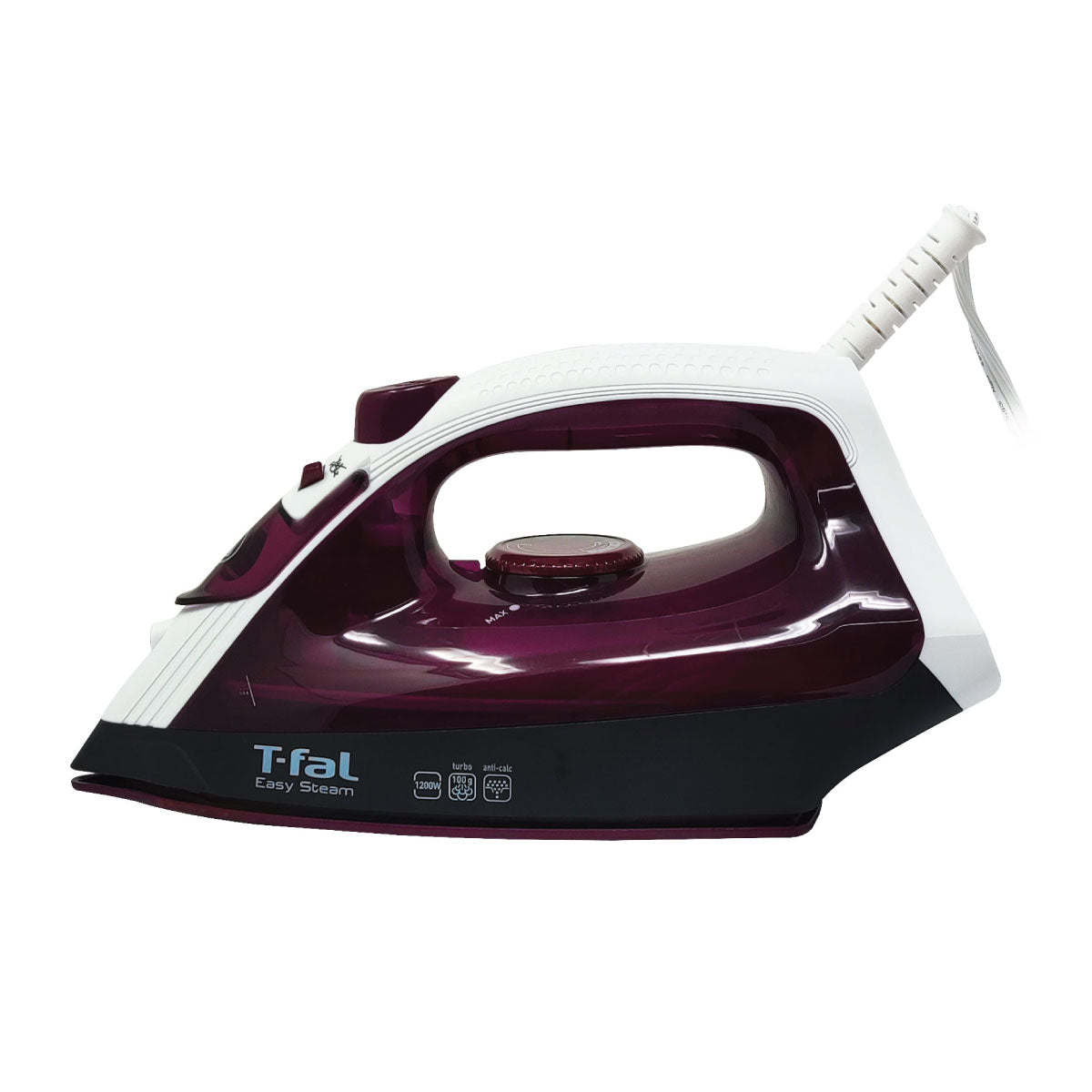 Plancha de Vapor Suela de Cerámica Easy Steam Morada T-Fal FV1951X0
