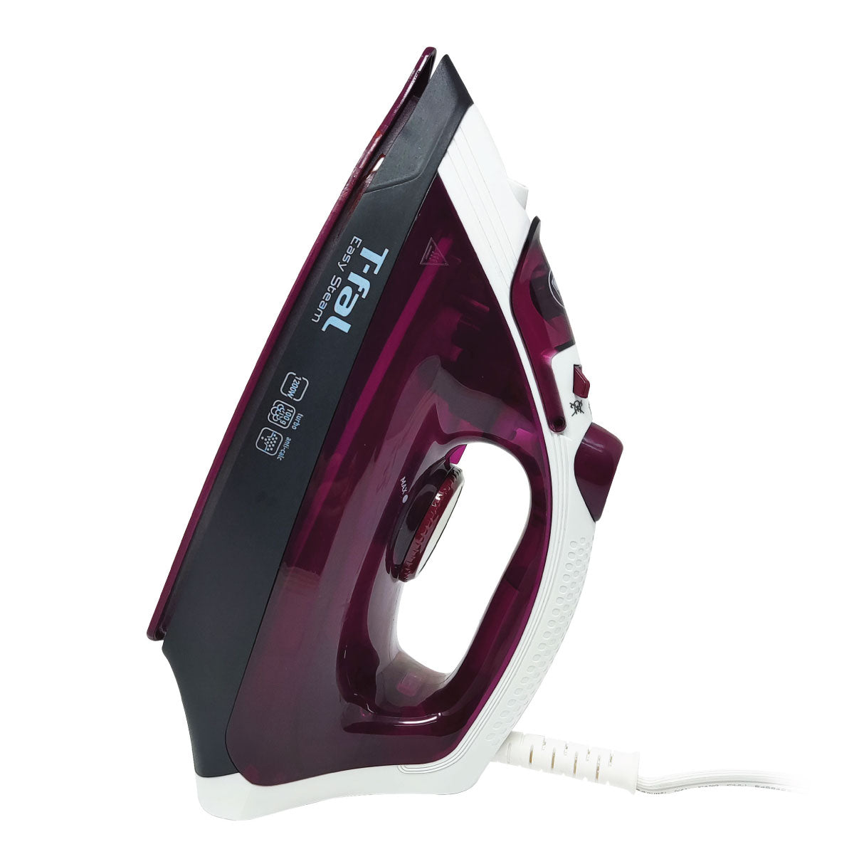 Plancha de Vapor Suela de Cerámica Easy Steam Morada T-Fal FV1951X0