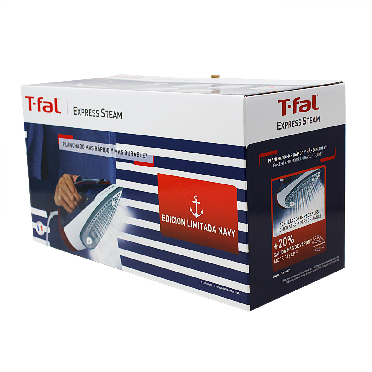 Plancha de Vapor Suela True Ceramic Express Steam Azul/Rojo T-Fal FV2833X0