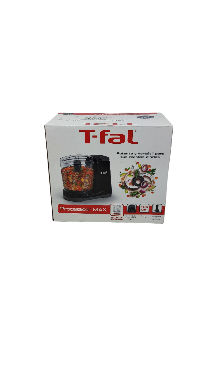 Procesador De Alimentos Max 2 Velocidades Negro T-fal MF2528MX