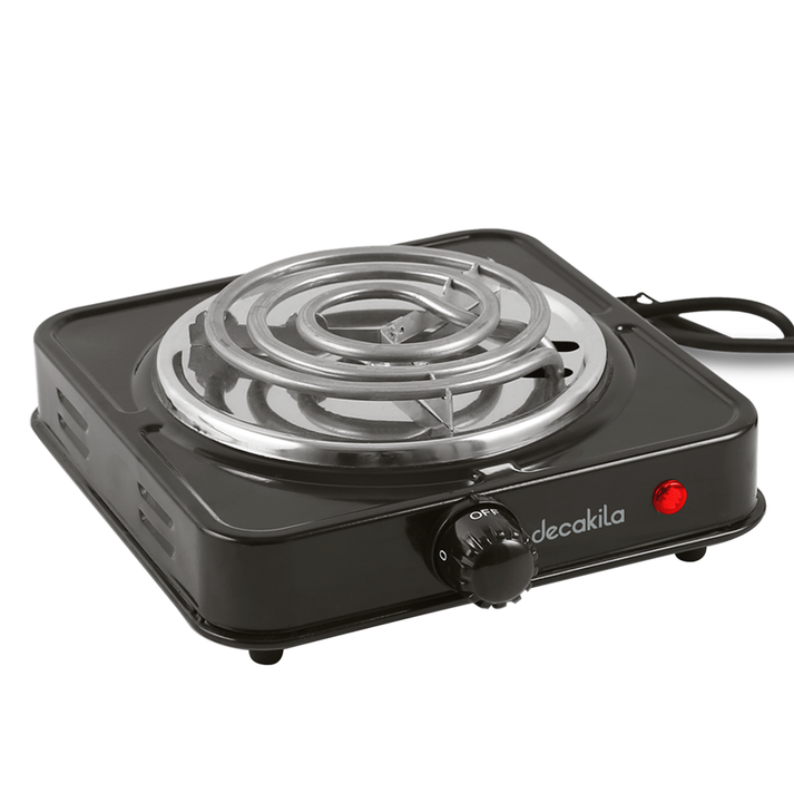 Parrilla eléctrica de Resistencia con Regulador de Temperatura Negro Decakila KUCC001B
