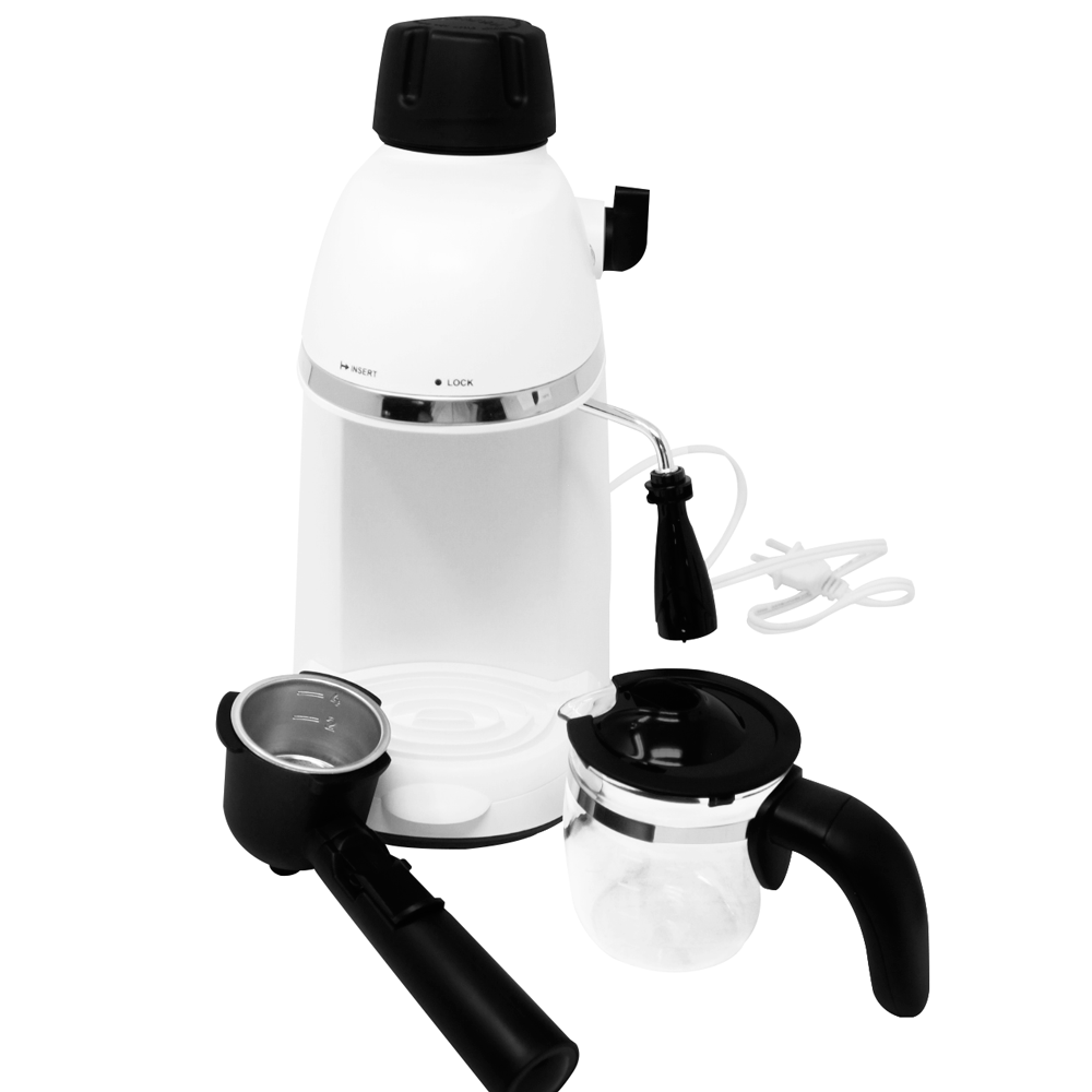 Cafetera de Expresso 4 Tazas 3.5 Bares Blanca Decakila KUCF007W